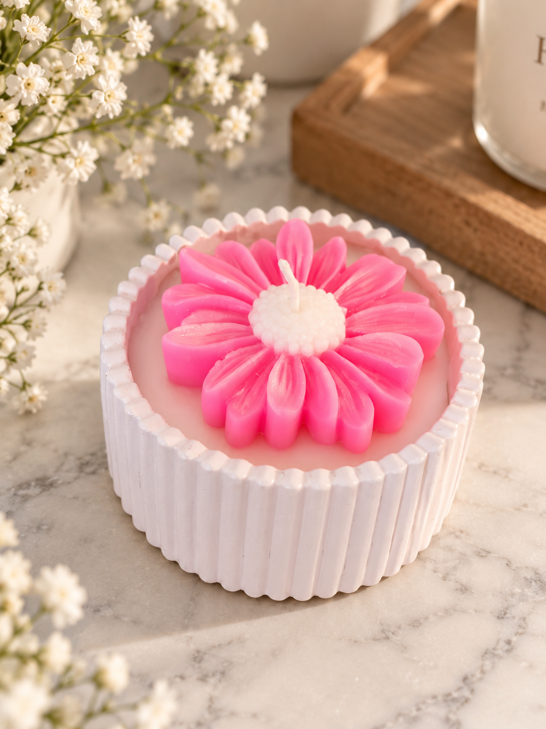 Daisy Candle